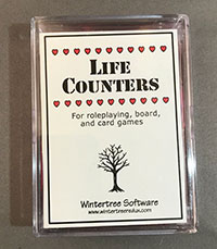 Lifecounters in deck box, top