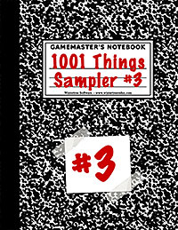 1001 Things Sampler #3
