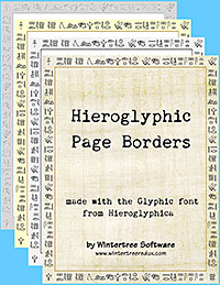 Hieroglyphic borders